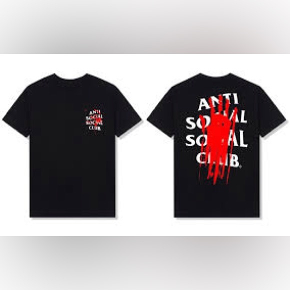 ASSC | Anti Social Social Club x Members Only Imprint Tee | NWT Black/White/Red - Picture 5 of 8